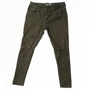 Green Levi's Skinny Jeans